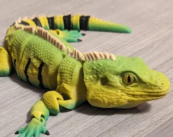 Iguane articulé imprimé en 3D