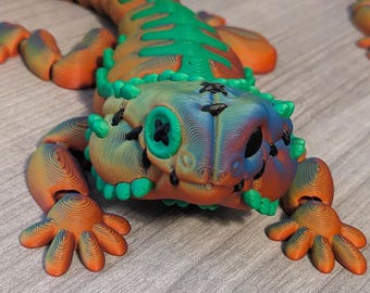 Dragon barbu articulé en peluche imprimé en 3D