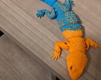 3d printed articulated Agama lizard