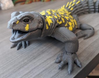 3d printed articulated Uromastyx lizard