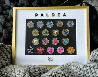 ポケモン スカーレット・バイオレット ピンバッジ ポケモン スカーレット・バイオレット ピンバッジ ジムバッジ18個