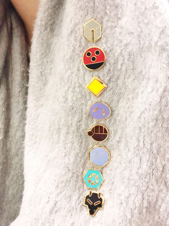 ジョウト地方のポケモンジムバッジ 8 個セット アニメ シルバー