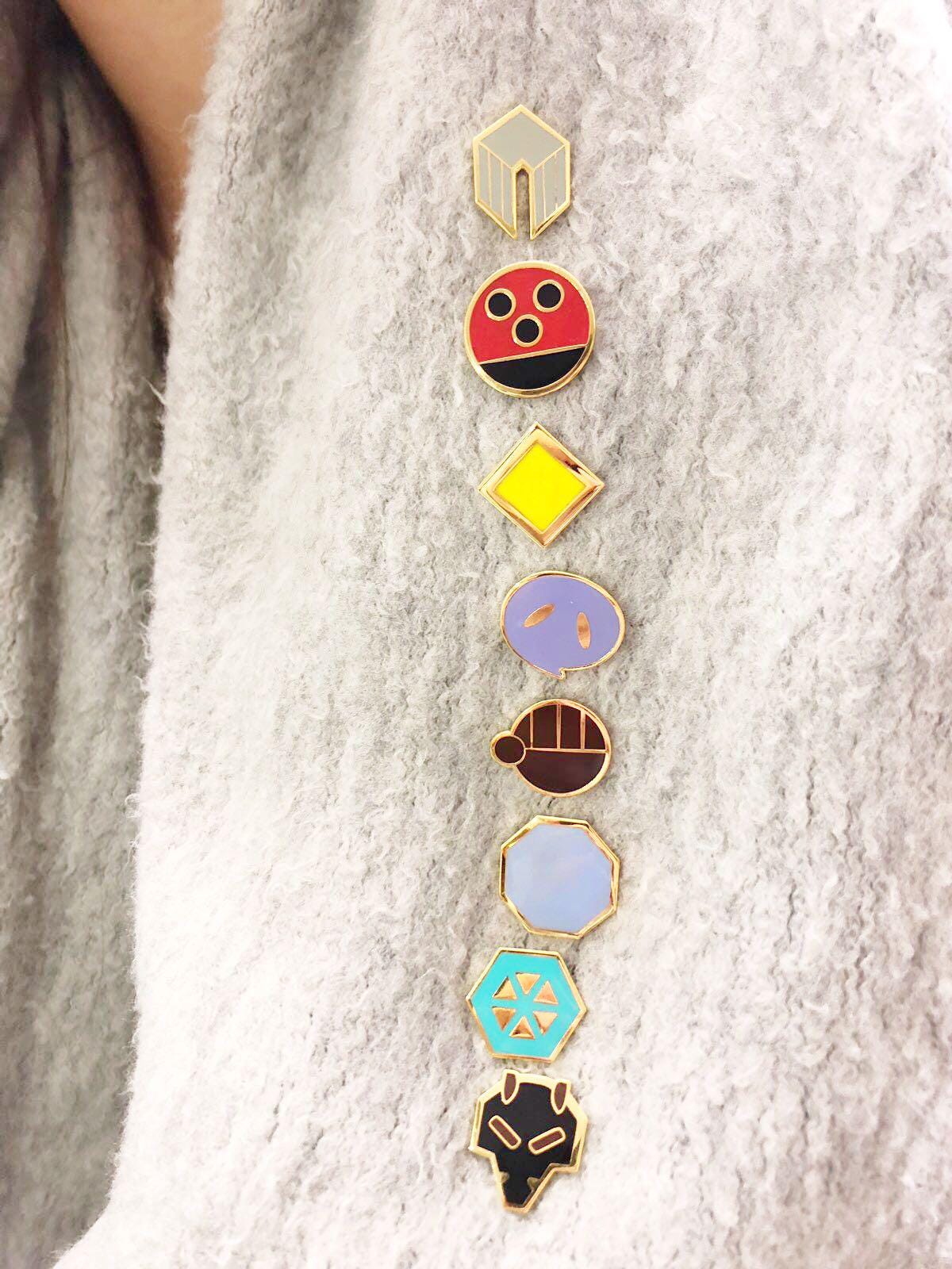 ジョウト地方のポケモンジムバッジ 8 個セット アニメ シルバー