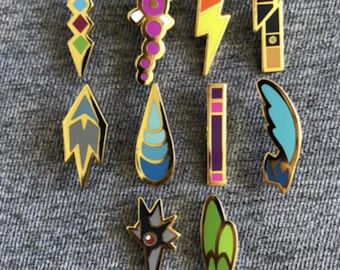 Framed Collection Complete Pokemon Badges Kanto/johto/hoenn/sinnoh