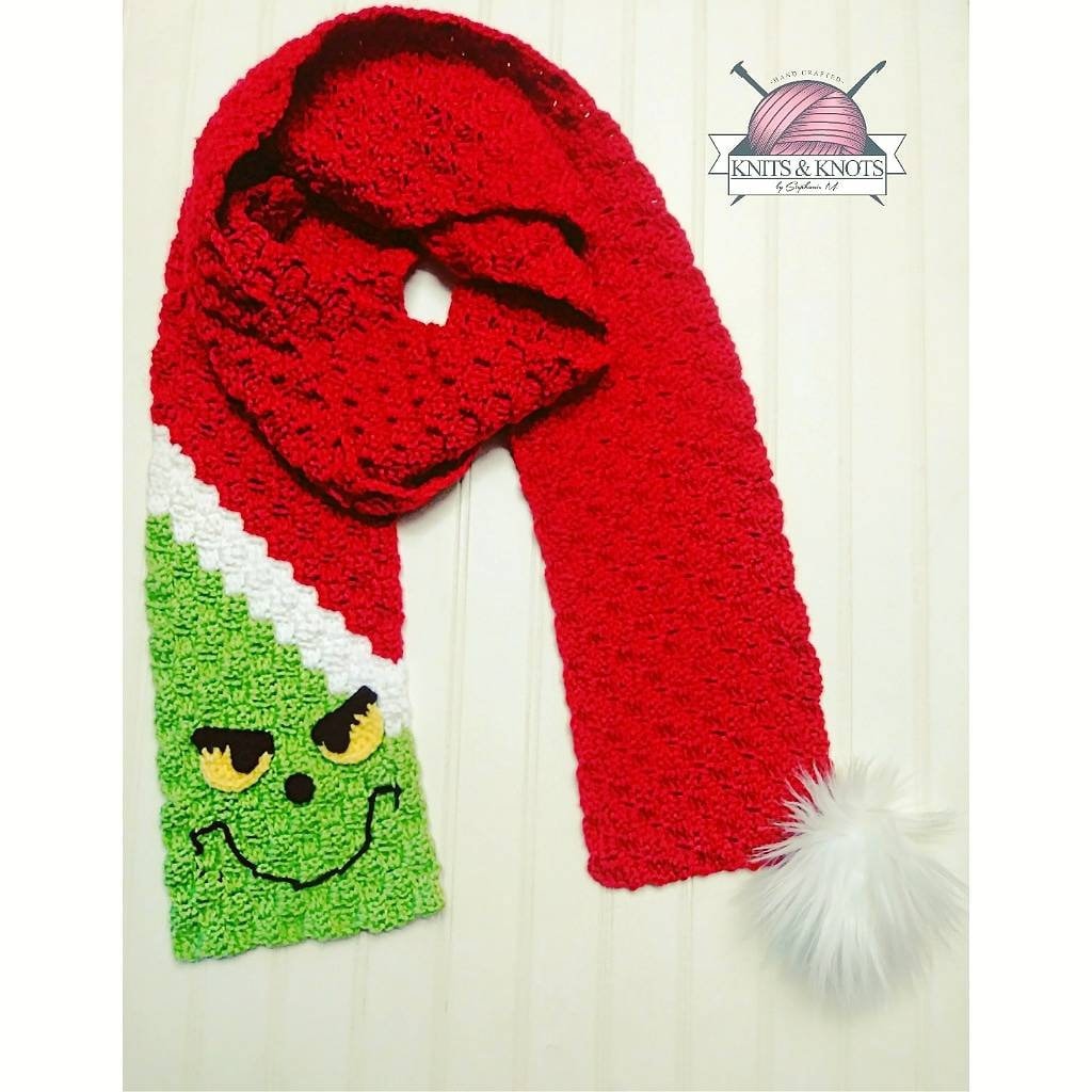 Mr. Grinch inspired Scarf/ crochet grinch scarf/ crochet | Etsy