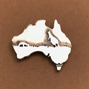 Souvenir d'Australie - épingle à chapeau, argent massif