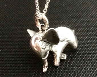 Elephant Pendant / charm - Sterling Silver