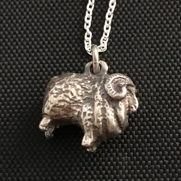 Pendentif / charm Mouton Marino - Argent sterling