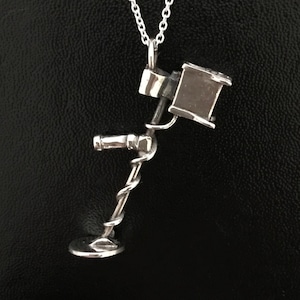 Metal Detector Pendant- Sterling Silver