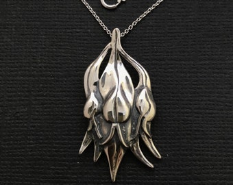 Sturt Pea Pendant sterling silver