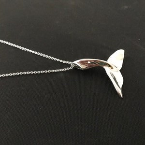 Whale Tail Pendant sterling silver image 5