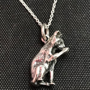 Cat Pendant / charm - Sterling Silver