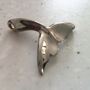 Whale Tail Pendant sterling silver image 3