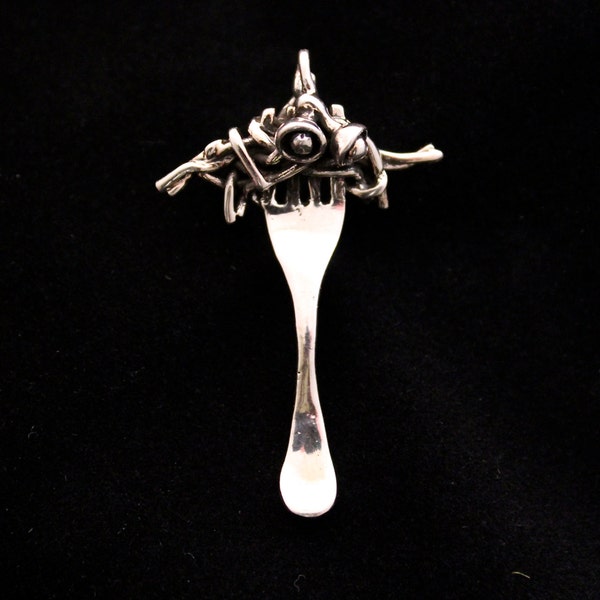 Cruciforktion - pendant - stg silver