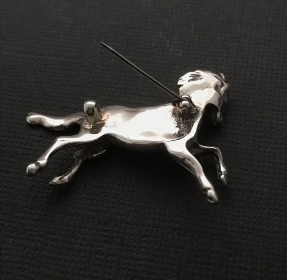 Horse Brooch Sterling Silver Etsy Israel
