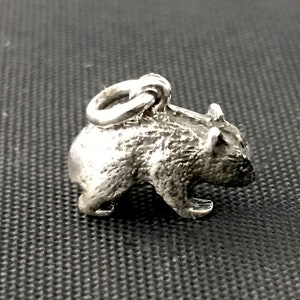 Wombat Pendant / charm - Sterling Silver