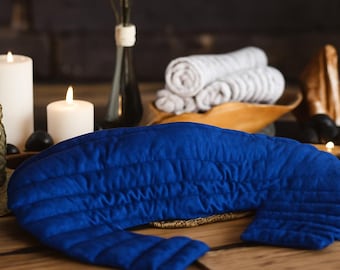 Microwavable Neck & Shoulder Heating Pad – Natural Grain Hot Cold Therapy