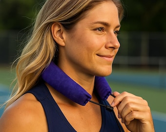 HulaCoola Perfect Purple – Reusable Cooling Neck Wrap for Heat Relief, Outdoor Sports, and Everyday Chill