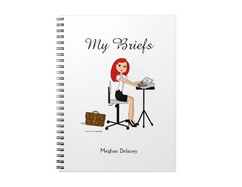 Court Reporter Notebooks Personalized Blonde Etsy