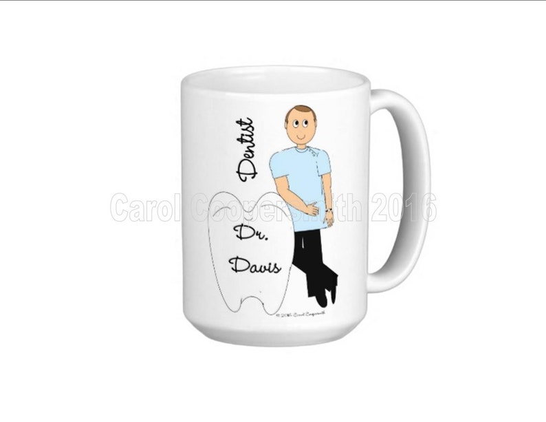 Dentist Mugs Male Personalized image 1