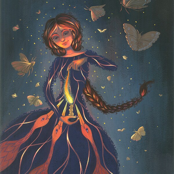Veilleuse - impression giclée, 20 cm x 25,5 cm (8 x 10 po.), édition ouverte