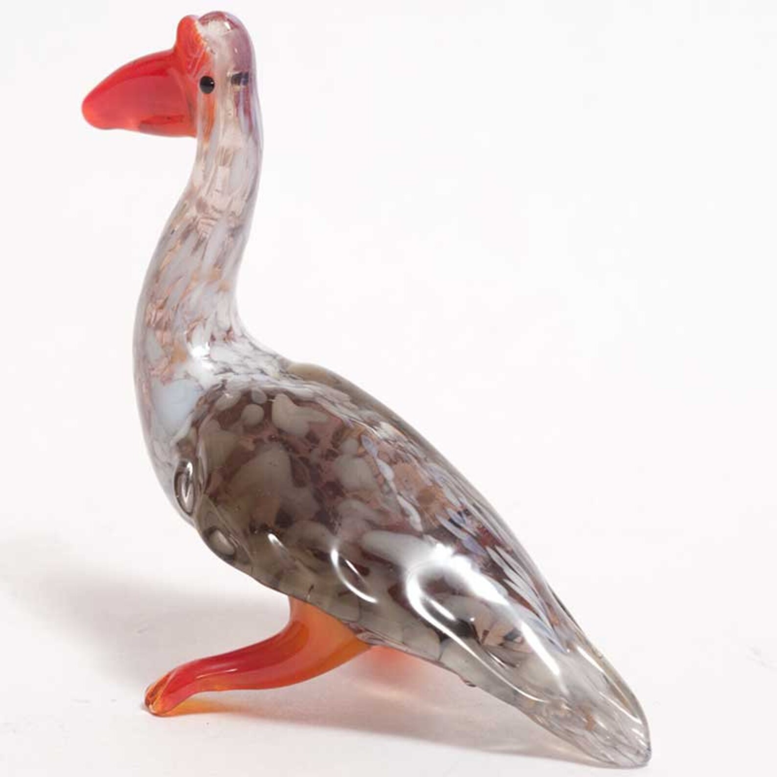 Glass Goose Figurine Goose Collection Glass Blown Bird Etsy
