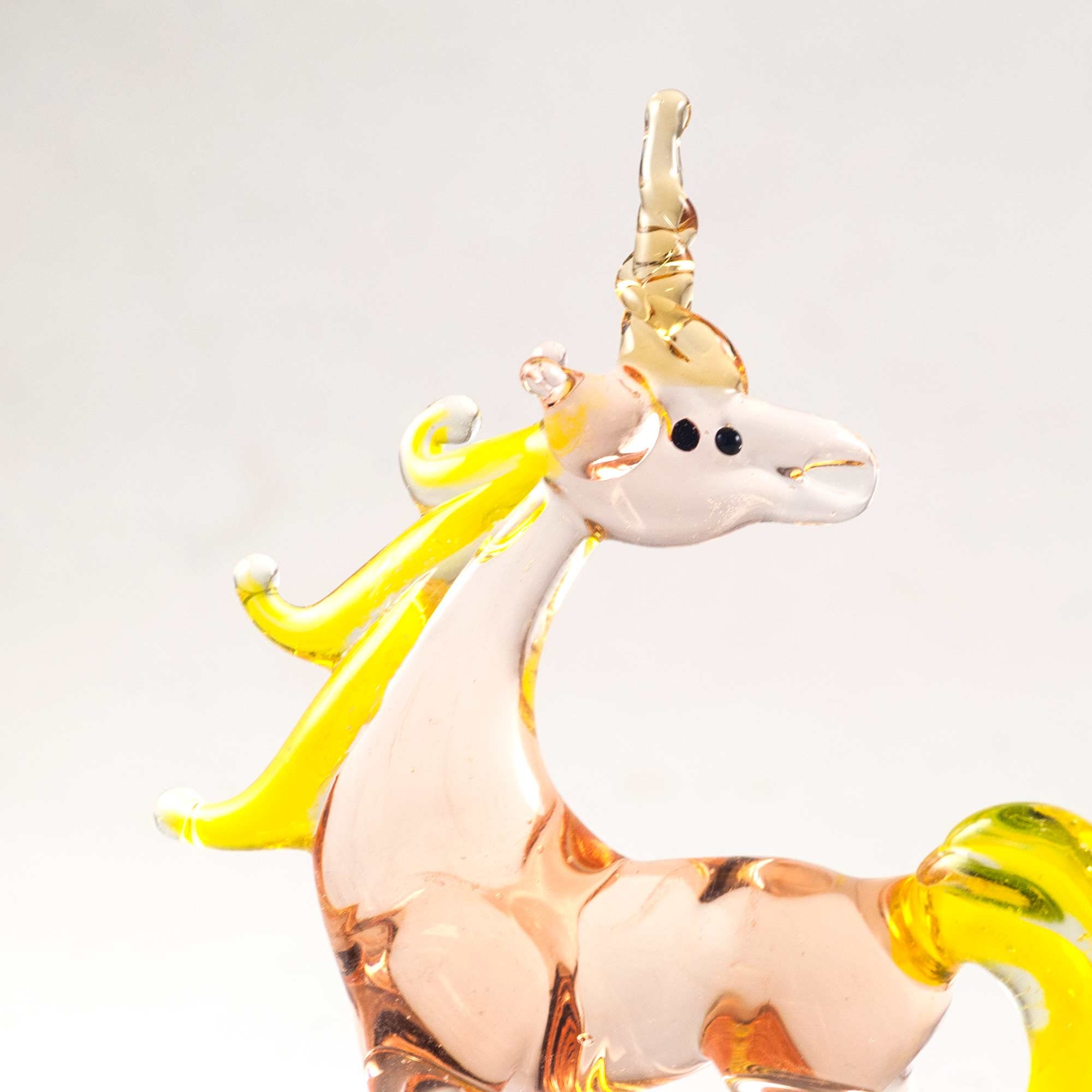 Glass Unicorn Figurine Blown Glass Unicorn Unicorn Etsy