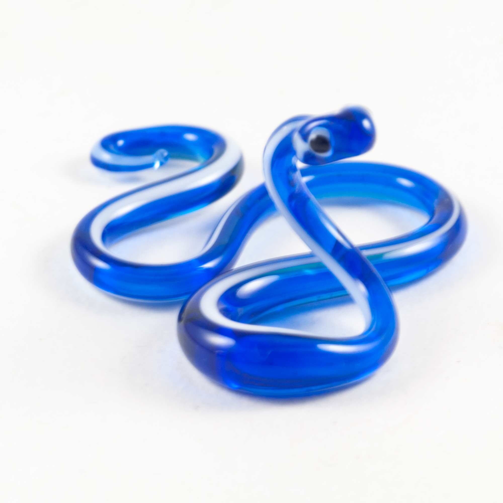 Glass HandMade Snake Figurine Art Glass Snake Miniature Etsy