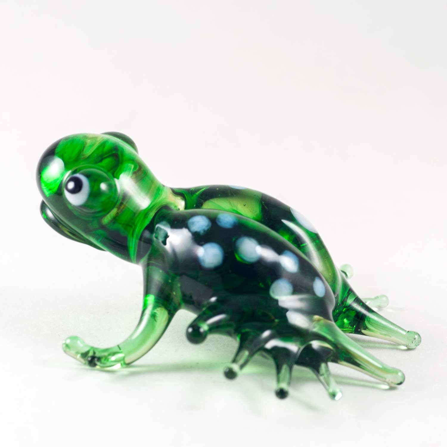 Glass Frog Figurine Blown Glass Frog Glass Frog Miniature Etsy
