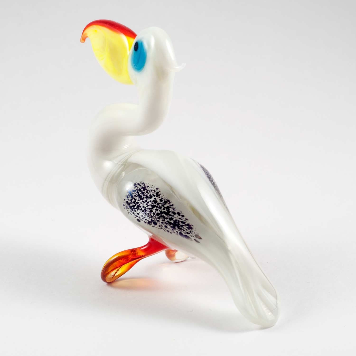 Glass Pelican Figurine / Pelican Collection / Glass Birds / Etsy