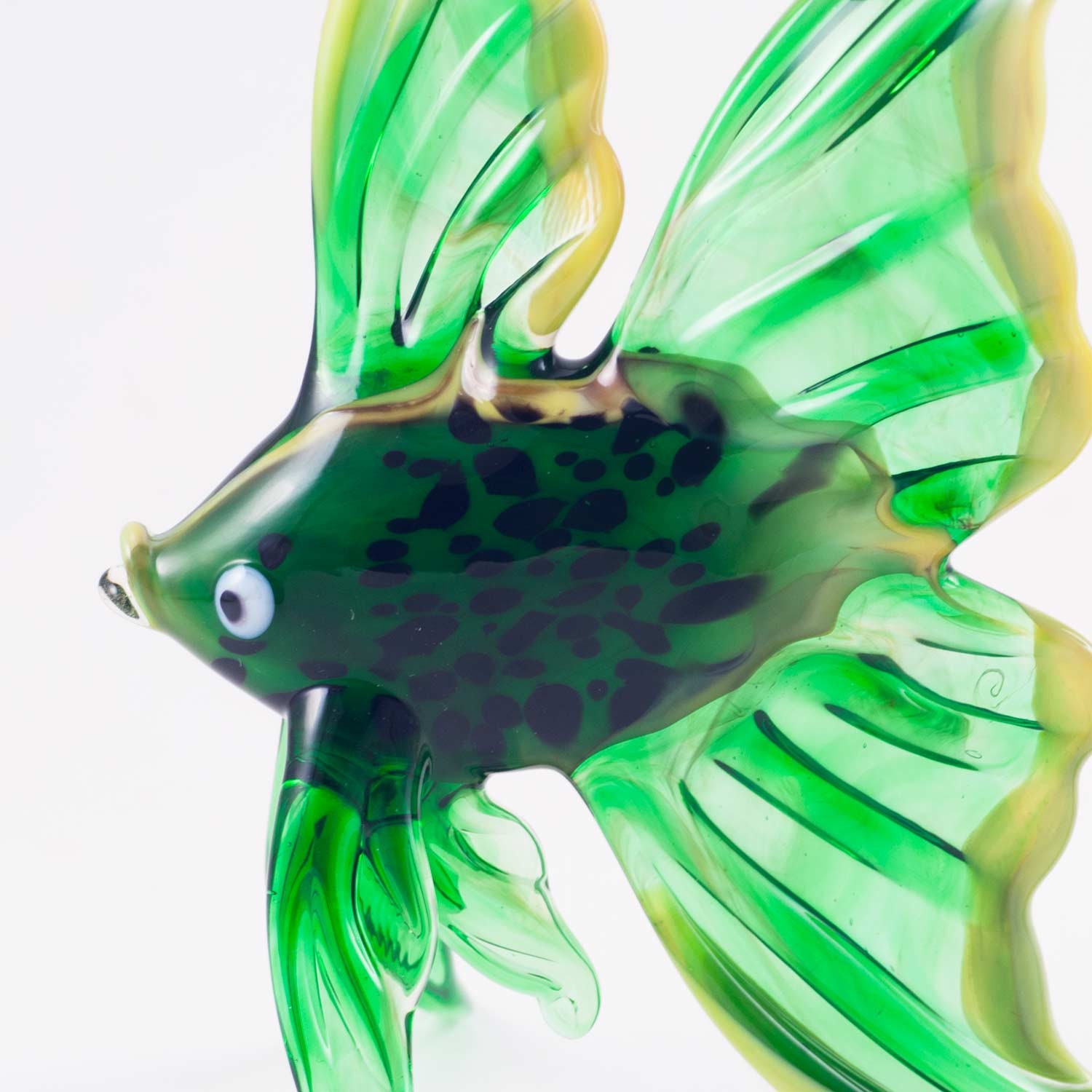 Glass Fish Figurine Blown Glass Fish Miniature Art Glass Etsy