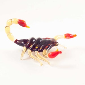 Scorpion Miniature Scorpion Collection Glass Scorpion Figurine Blown Glass Miniature Art Glass Scorpion 032 Glass Insects Figure