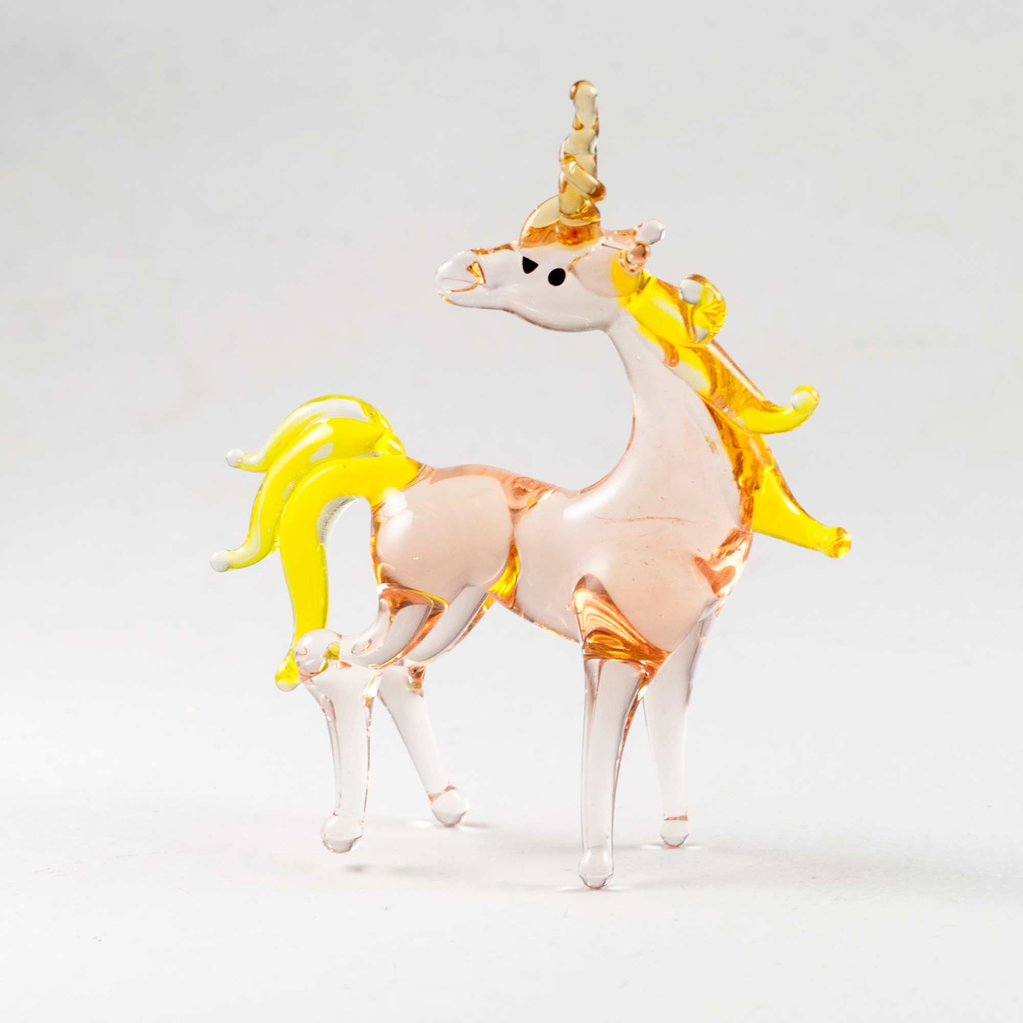 Glass Unicorn Figurine Blown Glass Unicorn Unicorn Etsy