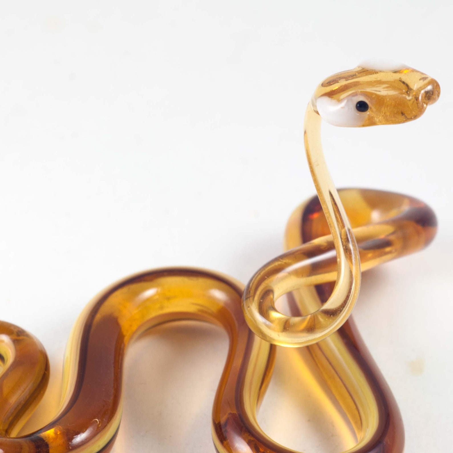 Glass Snake Figurine Blown Glass Snake Glass Snake Etsy