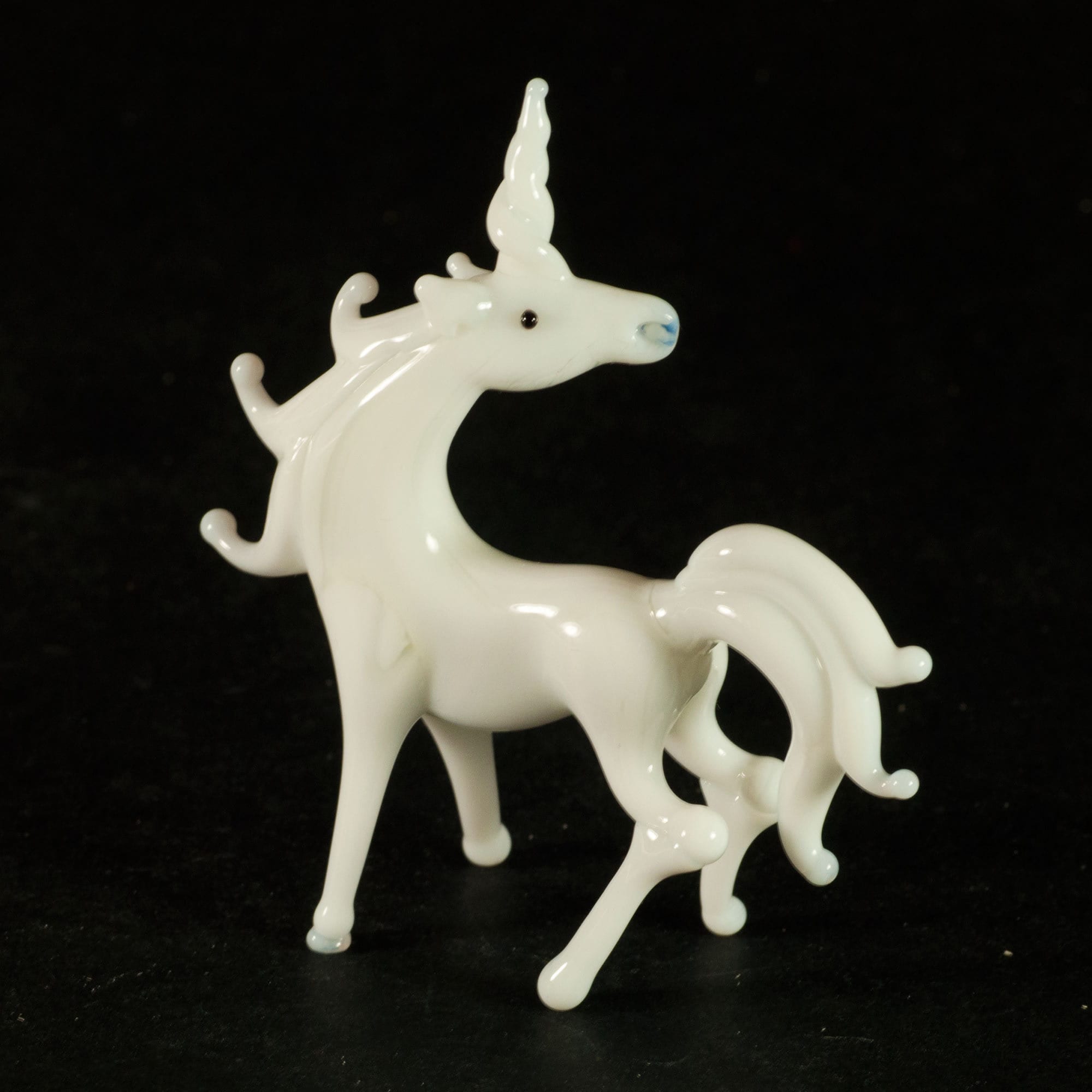 Glass Unicorn Figurine Blown Glass Unicorn Unicorn Etsy