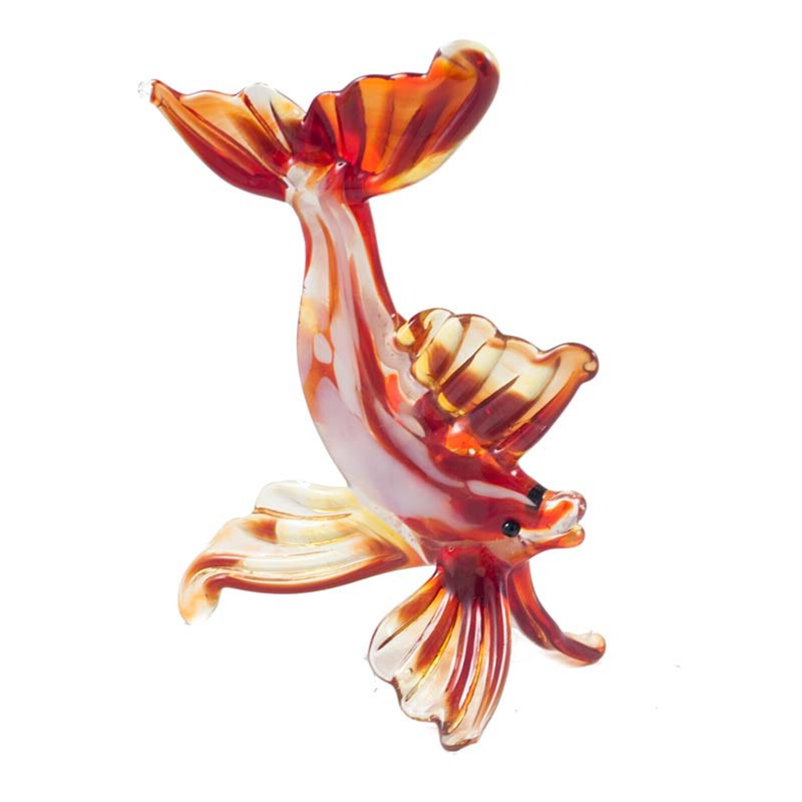 Glass Fish Figurine Blown Glass Fish Glass Fish Miniature Etsy