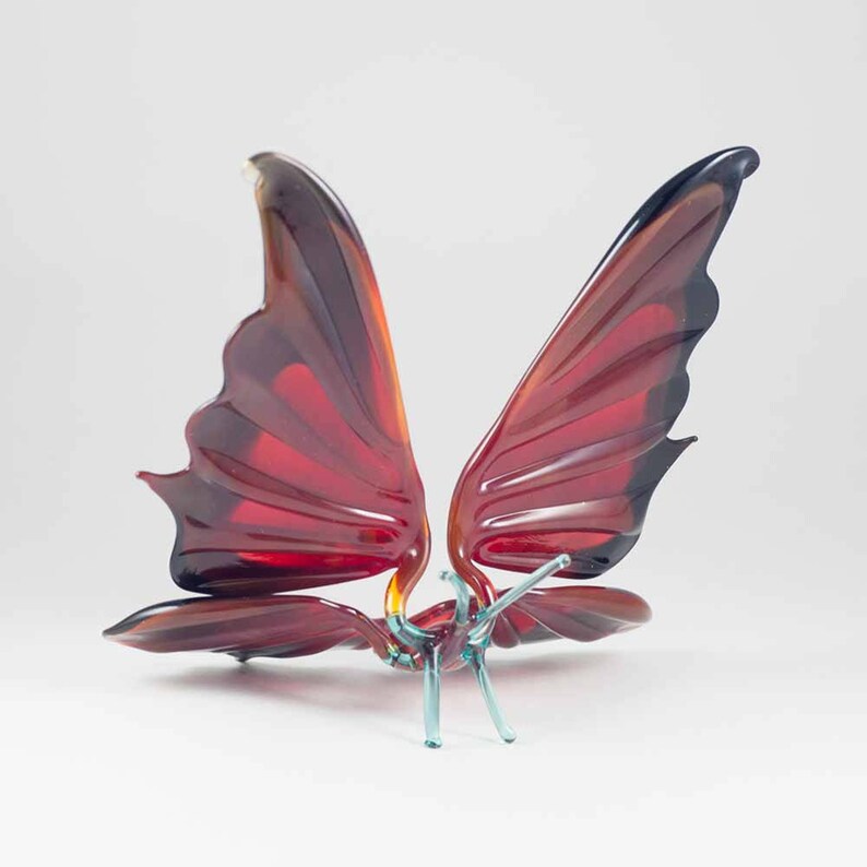 Blown Art Glass Butterfly Collectible Figurine code 305 Etsy
