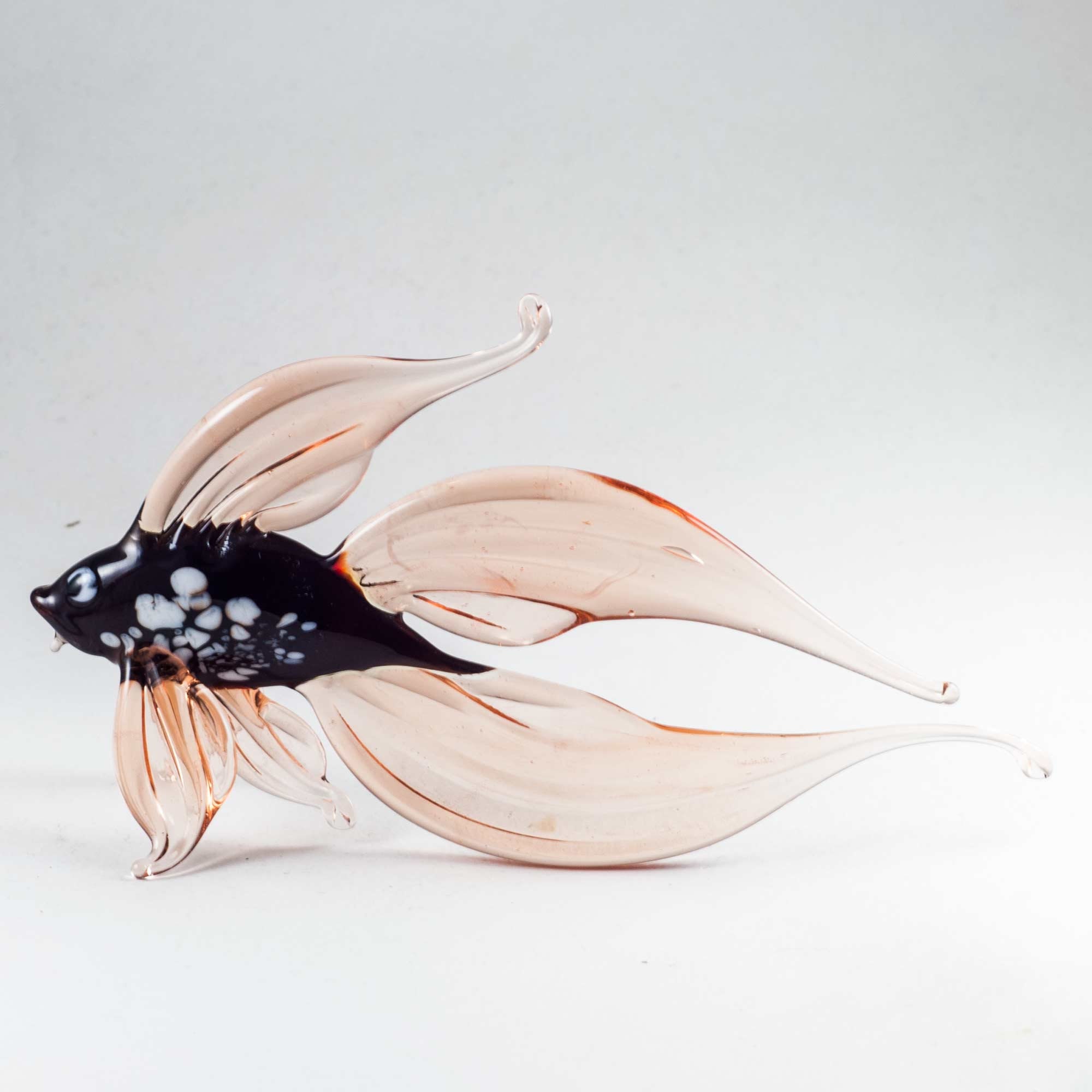 Glass Fish Figurine Blown Glass Fish Glass Fish Miniature Etsy