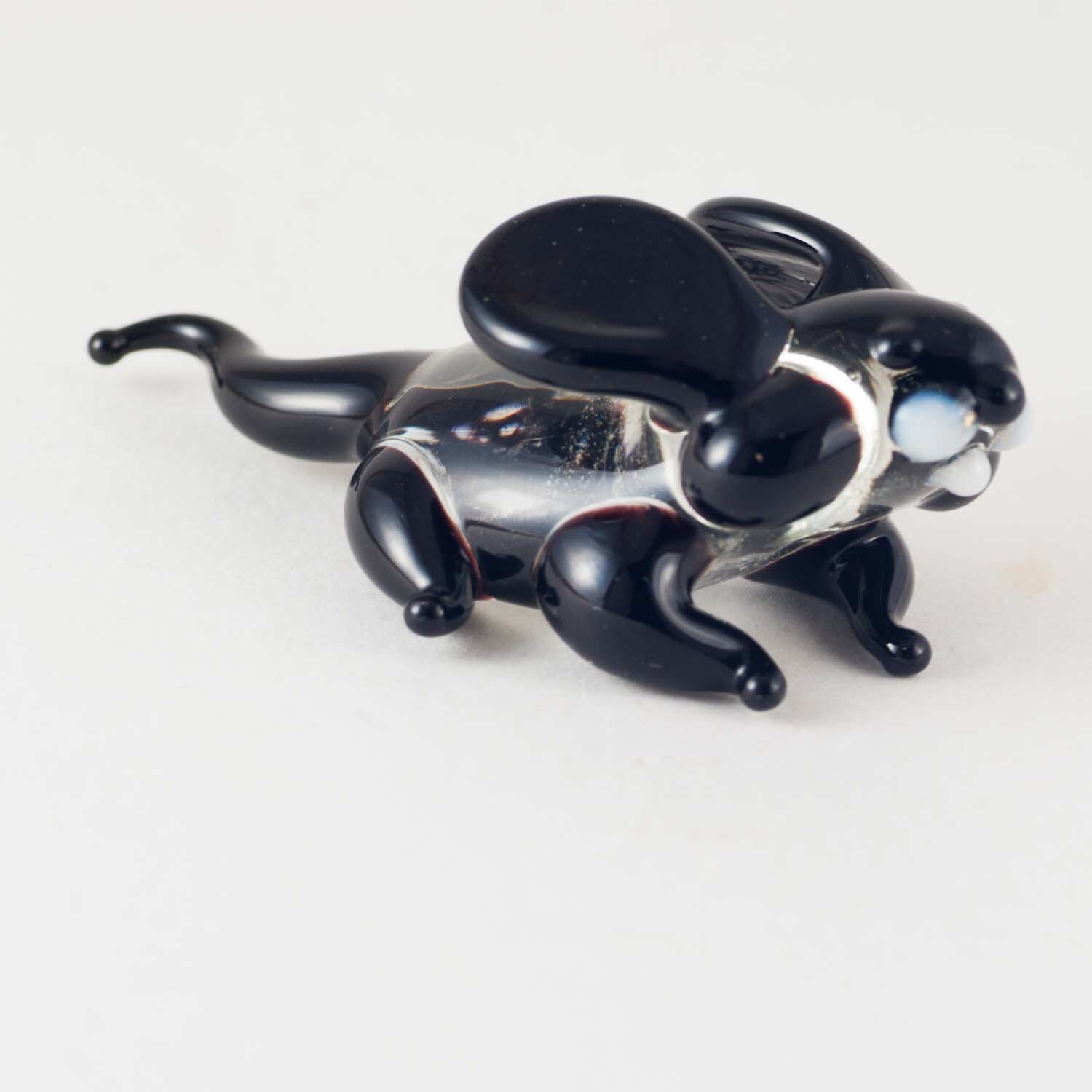 Glass Mouse Figurine Blown Glass Mouse Glass Mouse Etsy