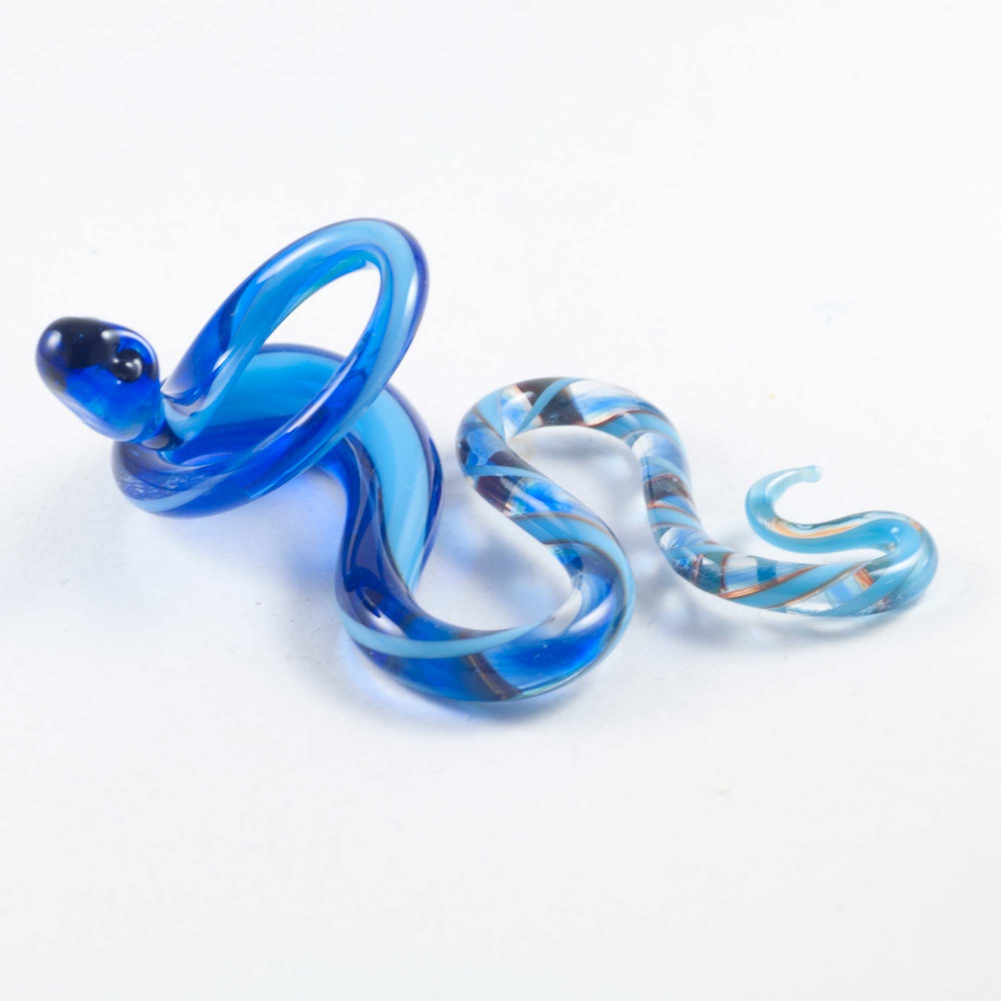 Glass Snake Figurine Blown Glass Snake Glass Snake Etsy