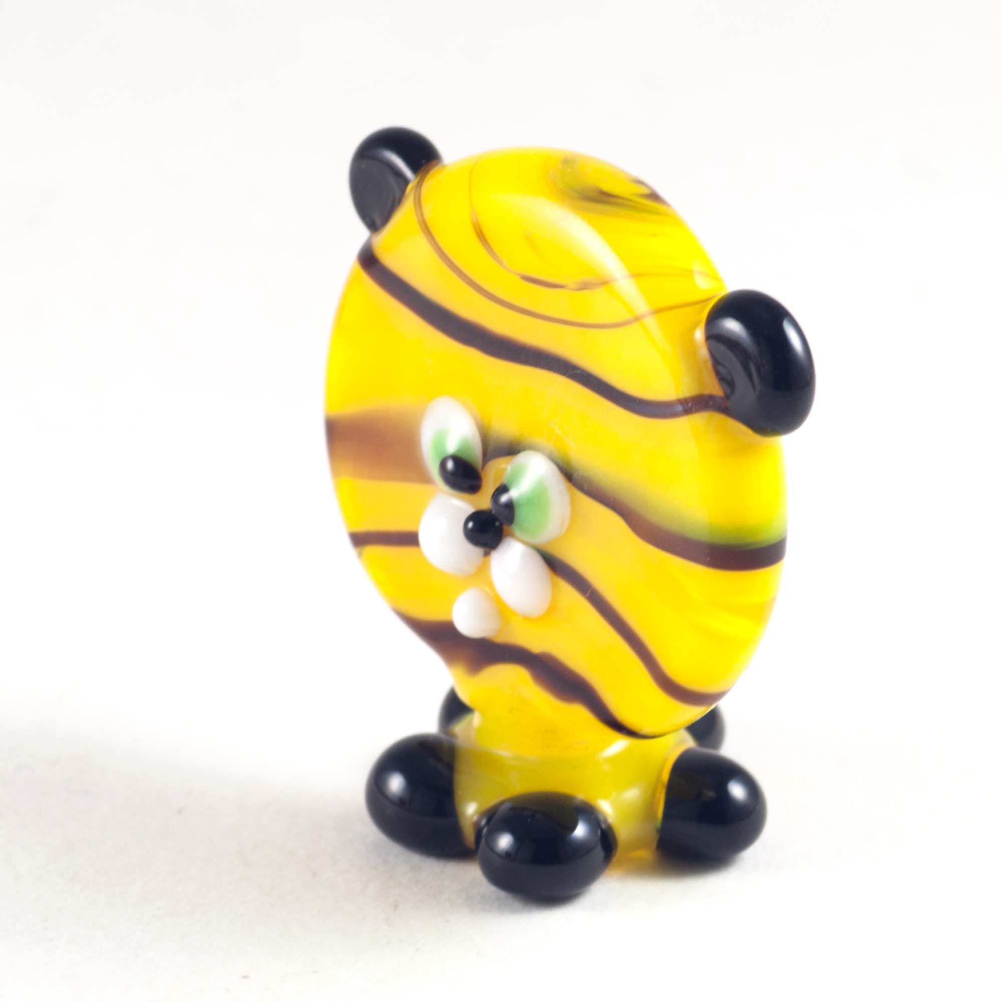 Glass Tiger Figurine / Blown Glass Tiger Figurine / Tiger Etsy