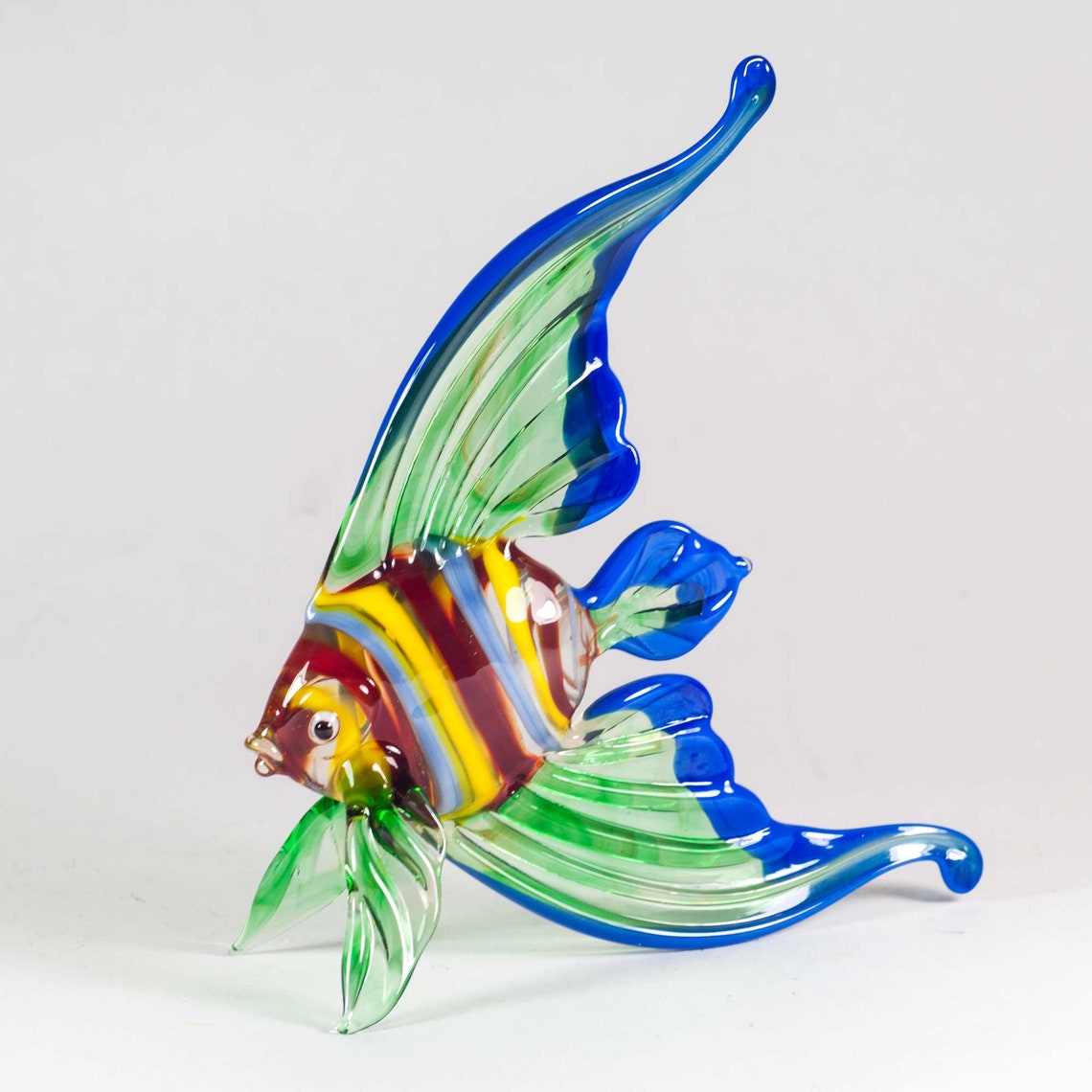Glass Fish HandBlown Collabtable Figurine Blown Glass Fish Etsy