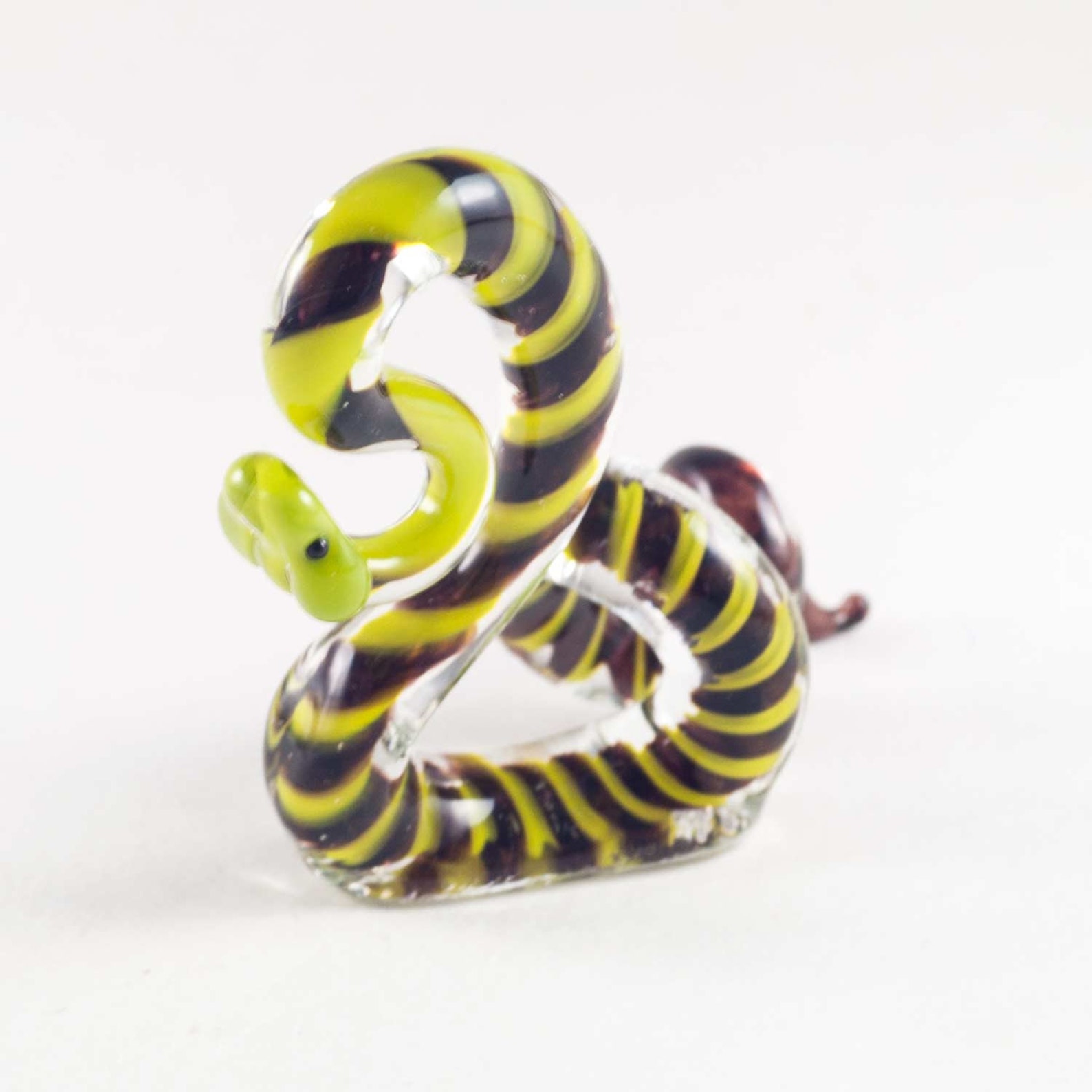 Glass Snake Figurine Blown Glass Snake Glass Snake Etsy