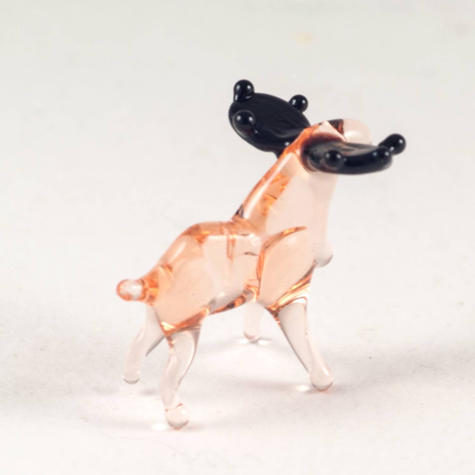 Mini Collectible Glass Figurines Set of 3 Moose Tiny Glass Etsy