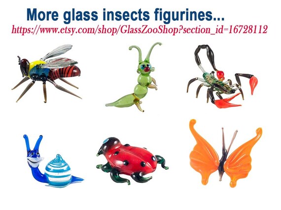 Art Glass Snail Collection Blown Glass Snail Miniature Figure 057 Glass ...