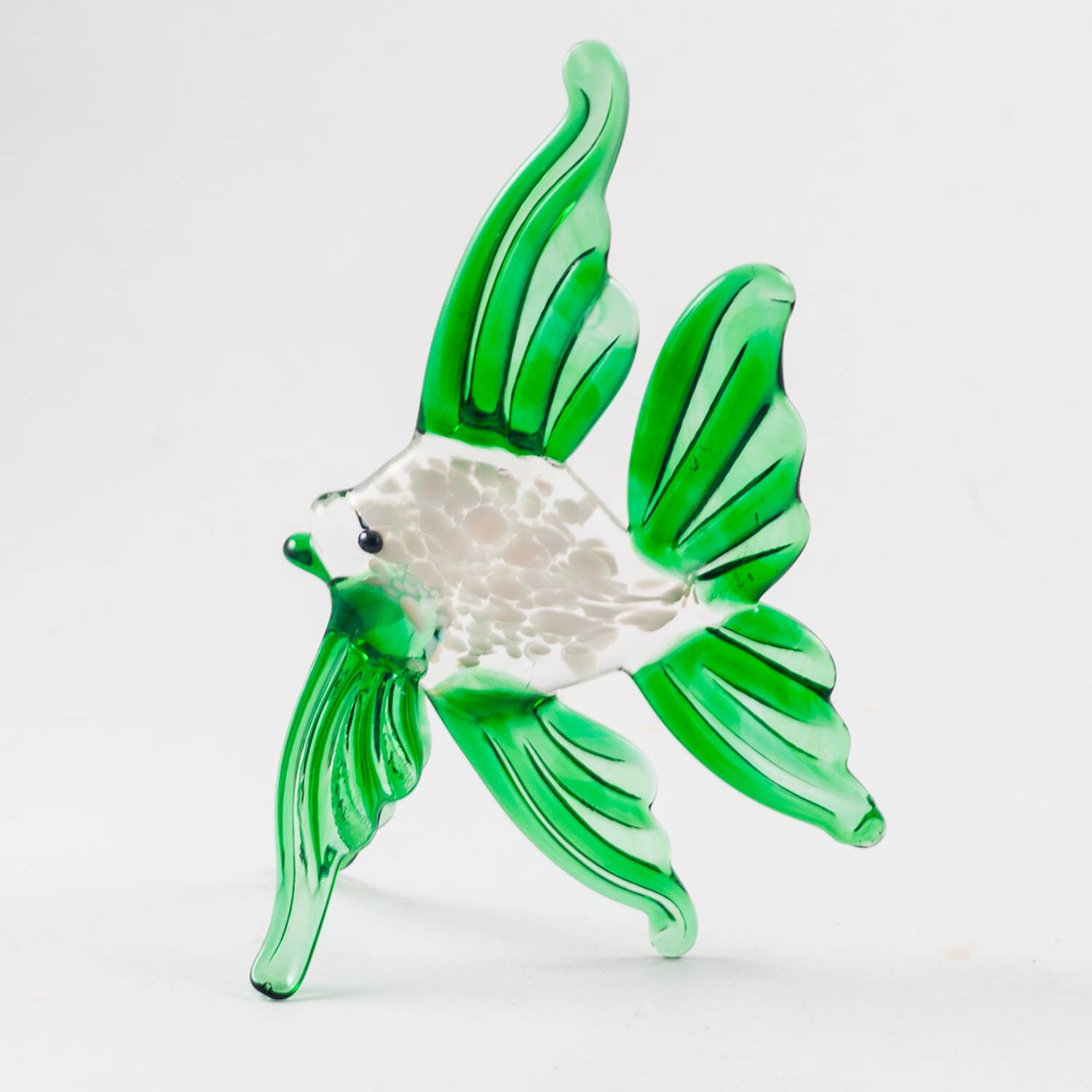Glass Fish Figurine Blown Glass Fish Glass Fish Miniature Etsy