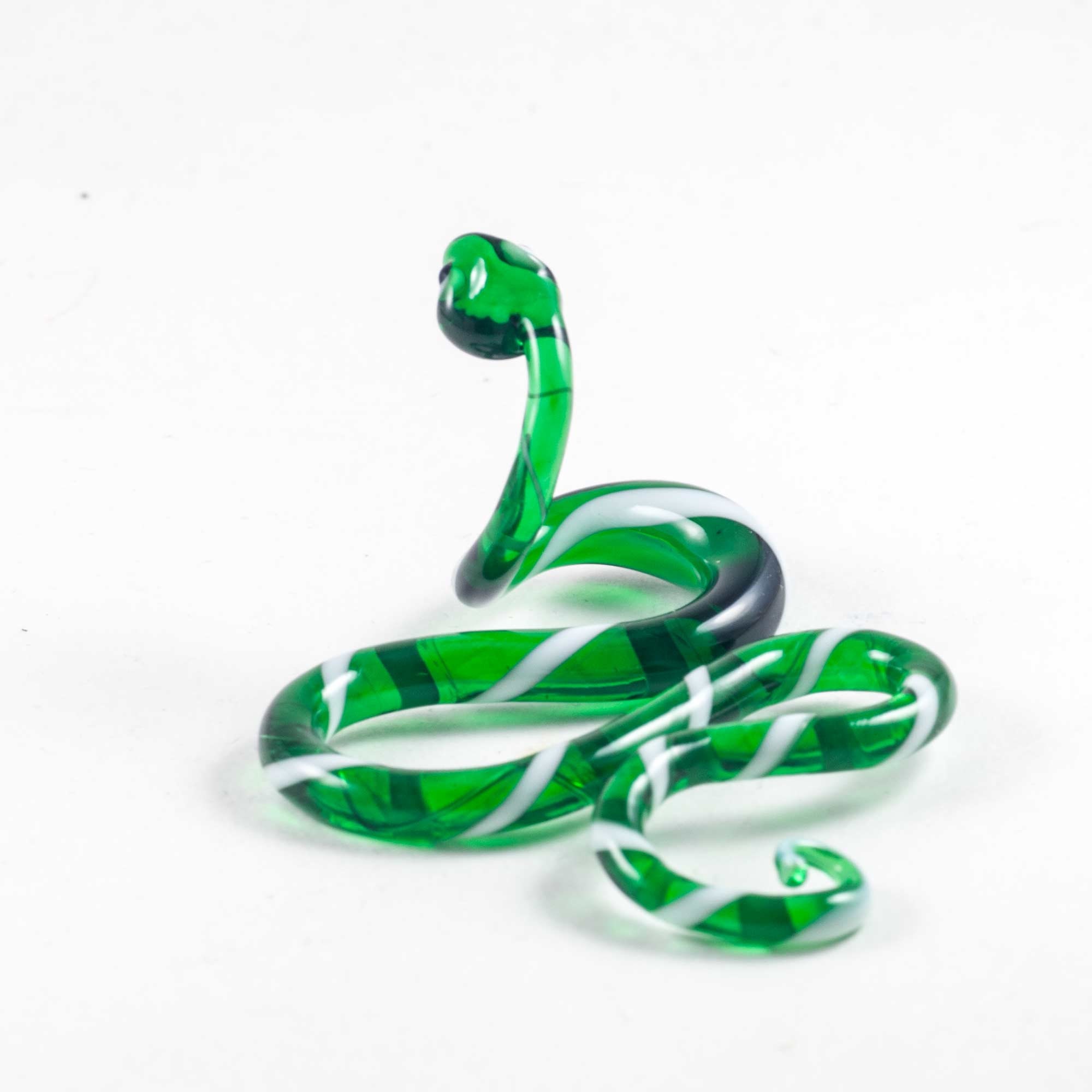 Glass HandMade Snake Figurine Art Glass Snake Miniature Etsy