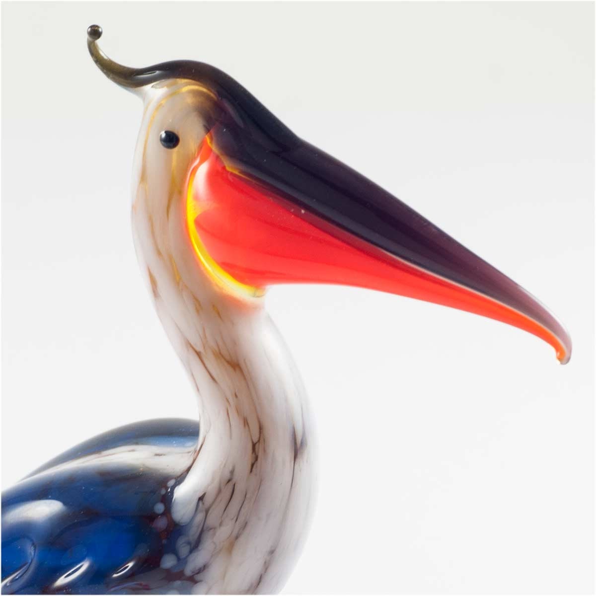 Glass Pelican Figurine / Pelican Collection / Glass Birds / Etsy