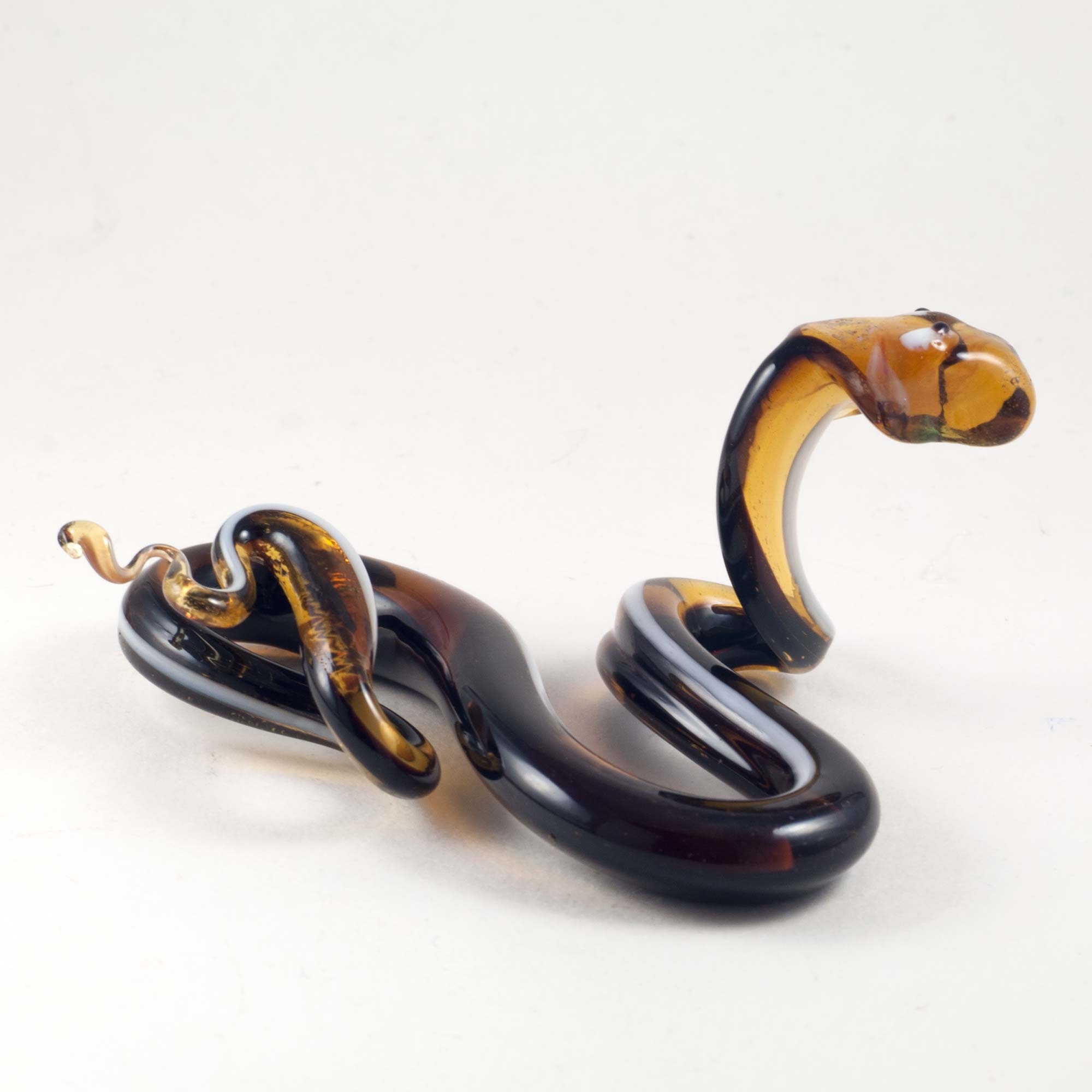 Glass Snake Figurine Blown Glass Snake Glass Snake Etsy