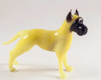 Details about   Blown Glass Handmade Art Figurine Dog FOX Terrier